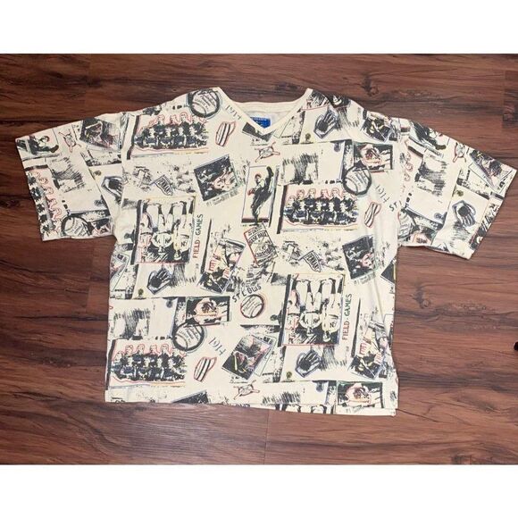 Vintage Red Eraser Baseball T-Shirt All Over Print - Picture 6 of 8